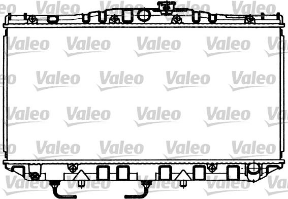 Valeo 731096 - Радіатор, охолодження двигуна autocars.com.ua