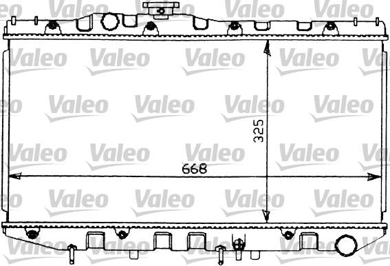 Valeo 731097 - Радіатор, охолодження двигуна autocars.com.ua