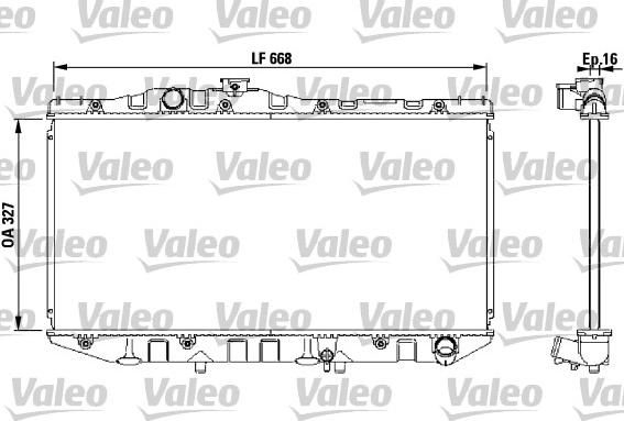 Valeo 731098 - Радіатор, охолодження двигуна autocars.com.ua