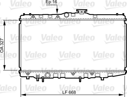 Valeo 731105 - Радиатор, охлаждение двигателя autodnr.net