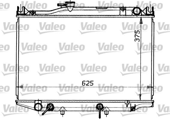 Valeo 731107 - Радіатор, охолодження двигуна autocars.com.ua