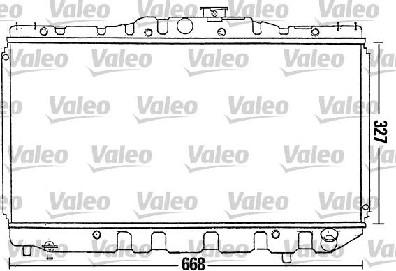 Valeo 731109 - Радіатор, охолодження двигуна autocars.com.ua