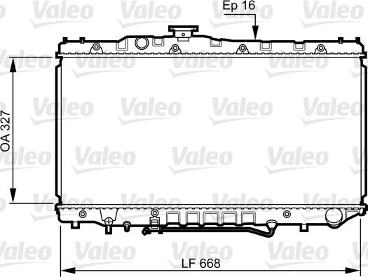 Valeo 731110 - Радіатор, охолодження двигуна autocars.com.ua