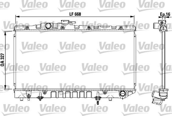 Valeo 731 114 - Радіатор, охолодження двигуна autocars.com.ua