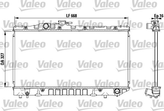 Valeo 731 115 - Радіатор, охолодження двигуна autocars.com.ua