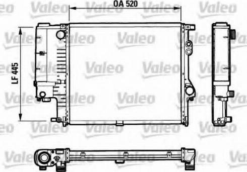 Valeo 731125 - Радіатор, охолодження двигуна autocars.com.ua