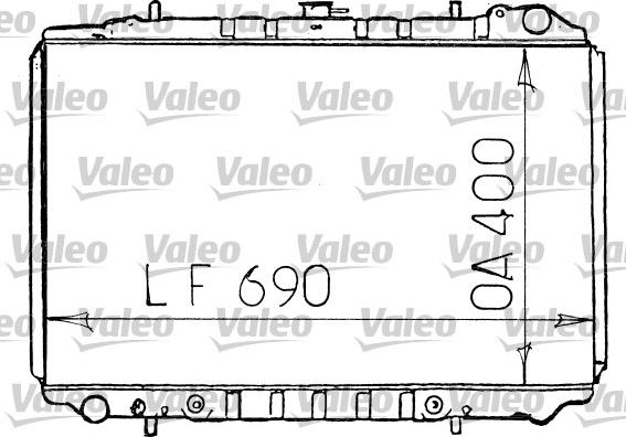 Valeo 731134 - Радіатор, охолодження двигуна autocars.com.ua