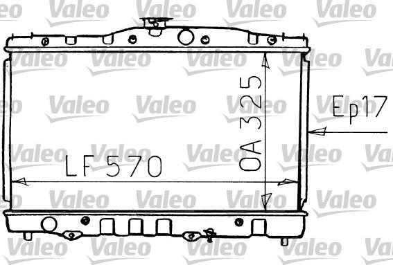 Valeo 731135 - Радіатор, охолодження двигуна autocars.com.ua