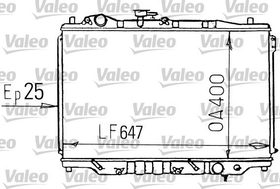 Valeo 731139 - Радіатор, охолодження двигуна autocars.com.ua