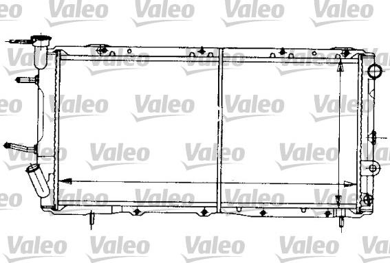 Valeo 731155 - Радіатор, охолодження двигуна autocars.com.ua