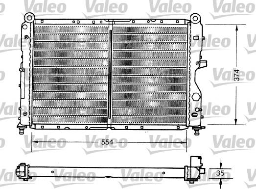 Valeo 731159 - Радіатор, охолодження двигуна autocars.com.ua