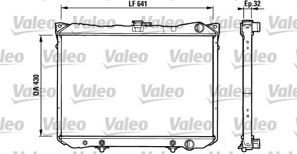 Valeo 731160 - Радіатор, охолодження двигуна autocars.com.ua