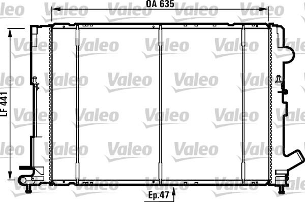 Valeo 731161 - Радиатор, охлаждение двигателя avtokuzovplus.com.ua