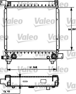 Valeo 731171 - Радіатор, охолодження двигуна autocars.com.ua