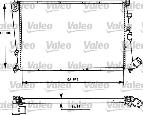 Valeo 731184 - Радиатор, охлаждение двигателя avtokuzovplus.com.ua