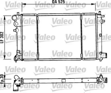 Valeo 731186 - Радіатор, охолодження двигуна autocars.com.ua