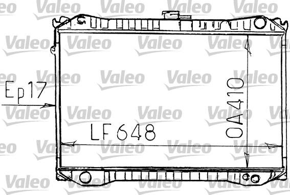 Valeo 731187 - Радіатор, охолодження двигуна autocars.com.ua