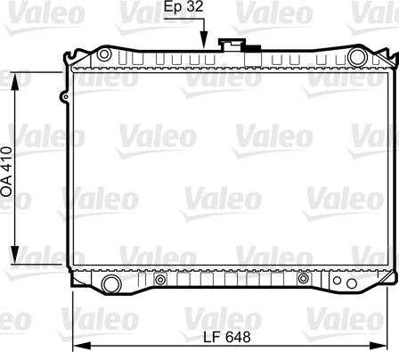 Valeo 731188 - Радіатор, охолодження двигуна autocars.com.ua