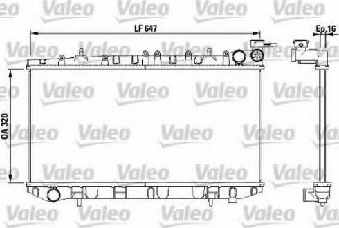 Valeo 731189 - Радіатор, охолодження двигуна autocars.com.ua