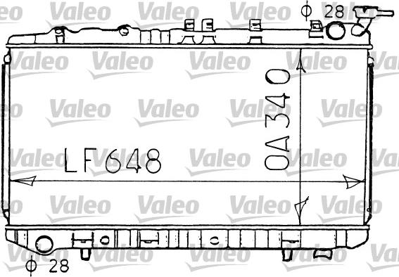 Valeo 731191 - Радіатор, охолодження двигуна autocars.com.ua