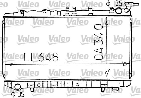 Valeo 731192 - Радіатор, охолодження двигуна autocars.com.ua