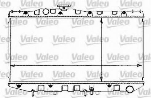 Valeo 731195 - Радіатор, охолодження двигуна autocars.com.ua