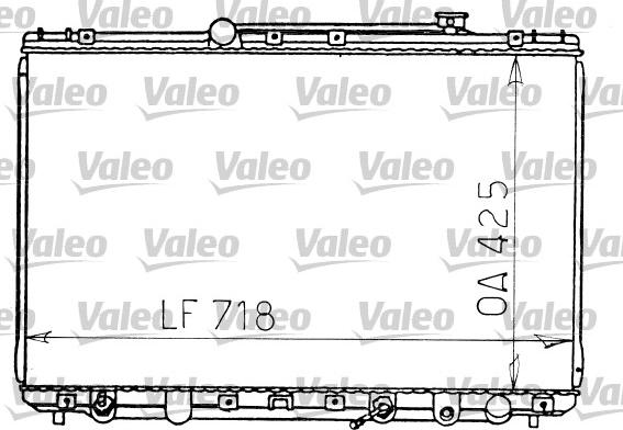 Valeo 731197 - Радіатор, охолодження двигуна autocars.com.ua