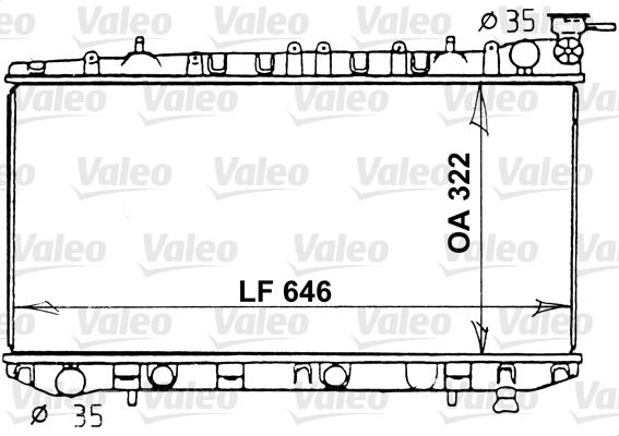 Valeo 731202 - Радіатор, охолодження двигуна autocars.com.ua