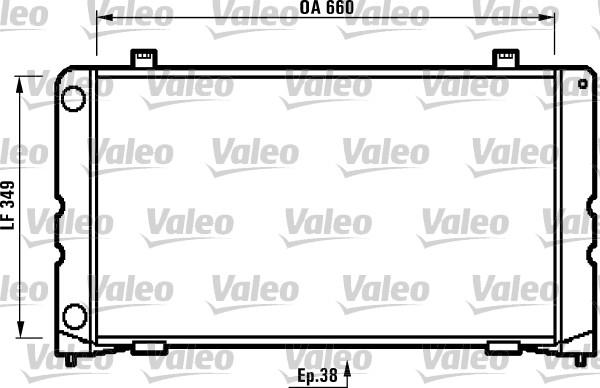 Valeo 731229 - Радіатор, охолодження двигуна autocars.com.ua