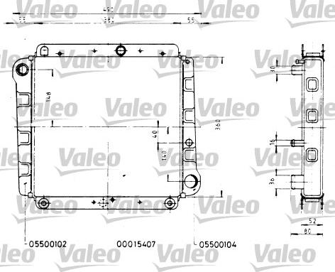 Valeo 731245 - Радіатор, охолодження двигуна autocars.com.ua