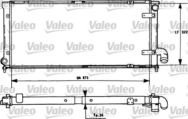 Valeo 731269 - Радіатор, охолодження двигуна autocars.com.ua