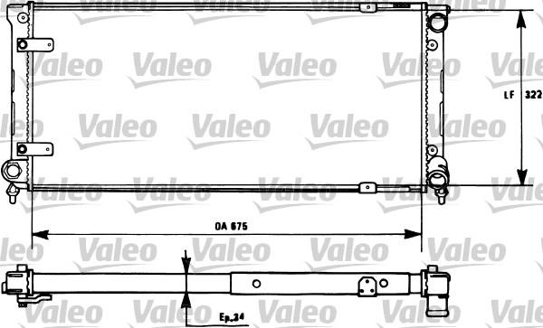 Valeo 731271 - Радиатор, охлаждение двигателя avtokuzovplus.com.ua