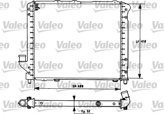 Valeo 731281 - Радіатор, охолодження двигуна autocars.com.ua