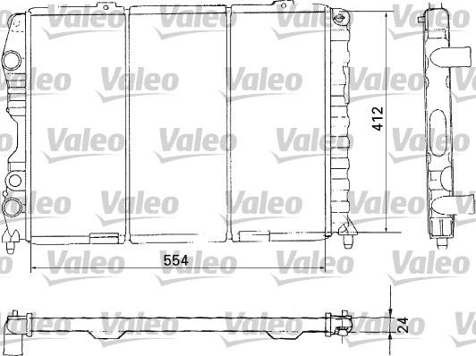 Valeo 731283 - Радіатор, охолодження двигуна autocars.com.ua