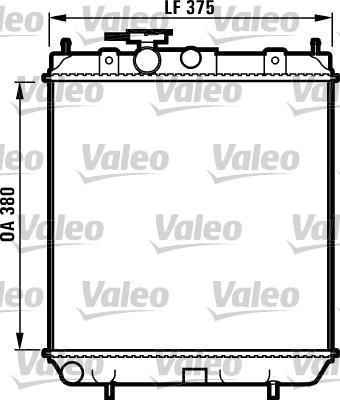 Valeo 731286 - Радіатор, охолодження двигуна autocars.com.ua