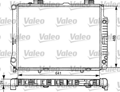 Valeo 731292 - Радіатор, охолодження двигуна autocars.com.ua