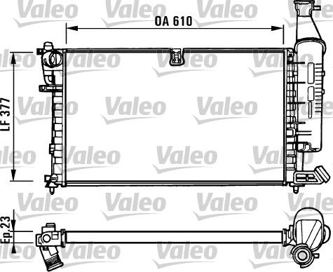 Valeo 731296 - Радиатор, охлаждение двигателя autodnr.net