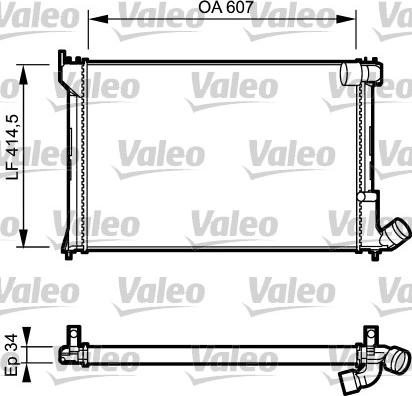 Valeo 731297 - Радиатор, охлаждение двигателя autodnr.net