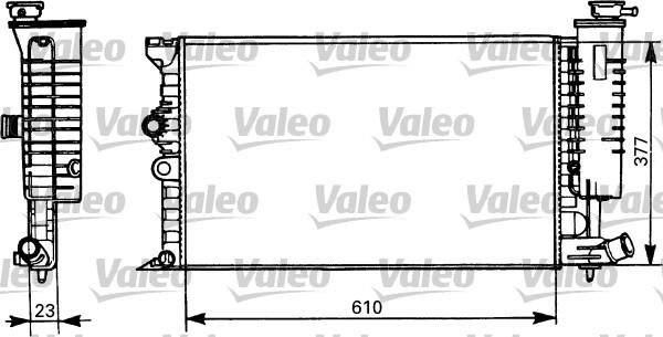 Valeo 731298 - Радиатор, охлаждение двигателя avtokuzovplus.com.ua