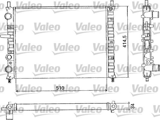 Valeo 731302 - Радіатор, охолодження двигуна autocars.com.ua