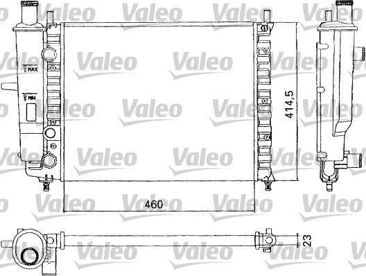 Valeo 731304 - Радіатор, охолодження двигуна autocars.com.ua