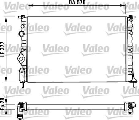 Valeo 731379 - Радиатор, охлаждение двигателя avtokuzovplus.com.ua