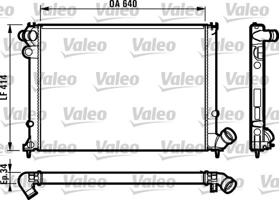 Valeo 731382 - Радіатор, охолодження двигуна autocars.com.ua