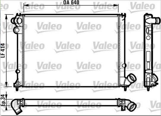 Valeo 731382 - Радиатор, охлаждение двигателя avtokuzovplus.com.ua