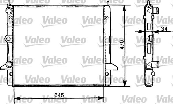 Valeo 731387 - Радіатор, охолодження двигуна autocars.com.ua