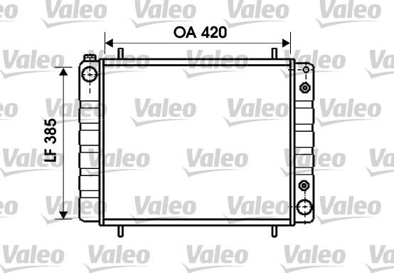 Valeo 731406 - Радіатор, охолодження двигуна autocars.com.ua