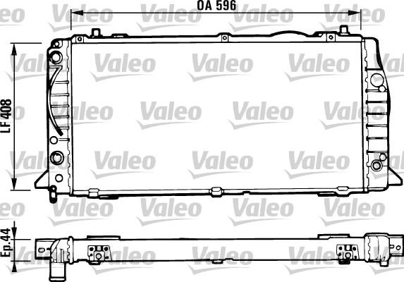 VALEO 731428 - Радіатор, охолодження двигуна autocars.com.ua