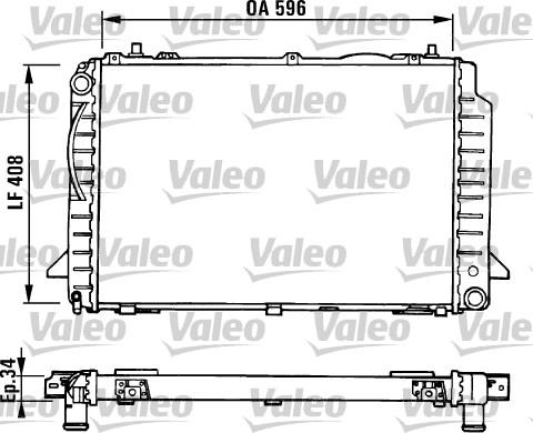 Valeo 731429 - Радіатор, охолодження двигуна autocars.com.ua