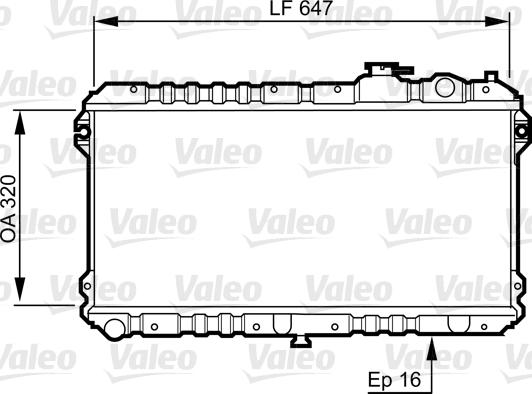 Valeo 731437 - Радіатор, охолодження двигуна autocars.com.ua