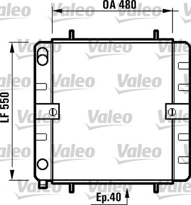 Valeo 731446 - Радіатор, охолодження двигуна autocars.com.ua